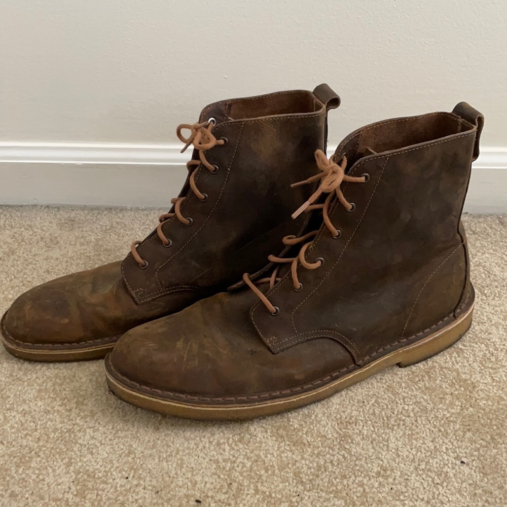 Clark’s Brown Leather Tall Desert Boots